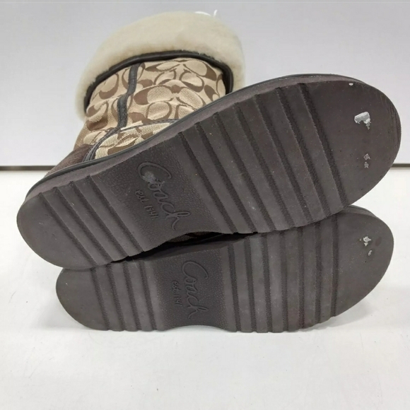 Coach Nikole Designer Signature Women's Winter Boots Size 6B - Picture 5 of 6